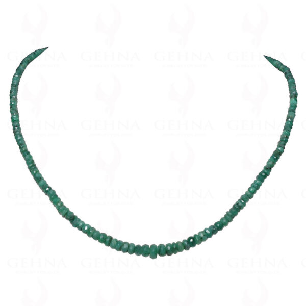 Emerald Gemstone Faceted Bead Necklace NP-1248