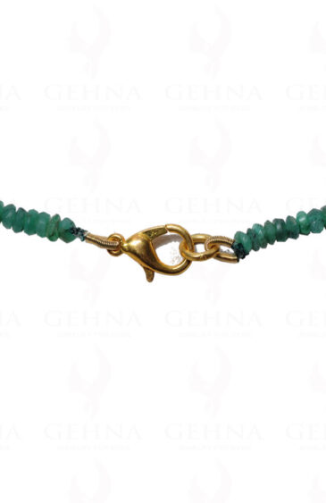Emerald Gemstone Faceted Bead Necklace NP-1248