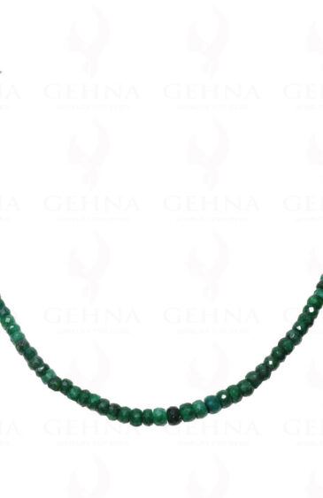 Emerald Gemstone Faceted Bead Necklace NP-1249