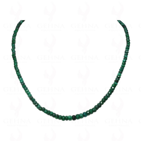 Emerald Gemstone Faceted Bead Necklace NP-1249