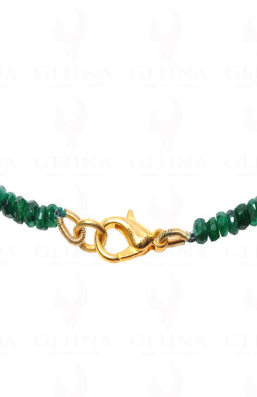 Emerald Gemstone Faceted Bead Necklace NP-1249