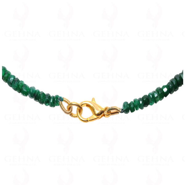 Emerald Gemstone Faceted Bead Necklace NP-1249