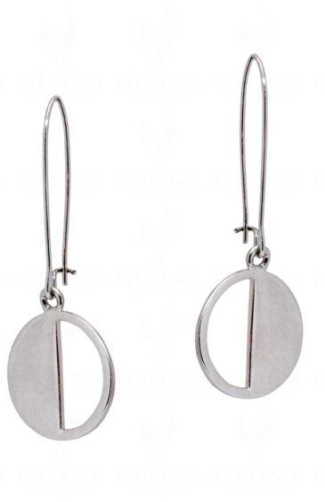 Silver Rhodium Plated Elegant Pair Of Earrings FE-1250