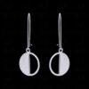 Silver Rhodium Plated Elegant Pair Of Earrings FE-1250