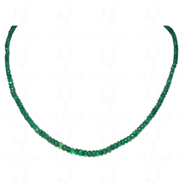 Emerald Gemstone Faceted Bead Necklace NP-1251