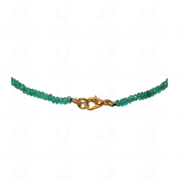 Emerald Gemstone Faceted Bead Necklace NP-1251