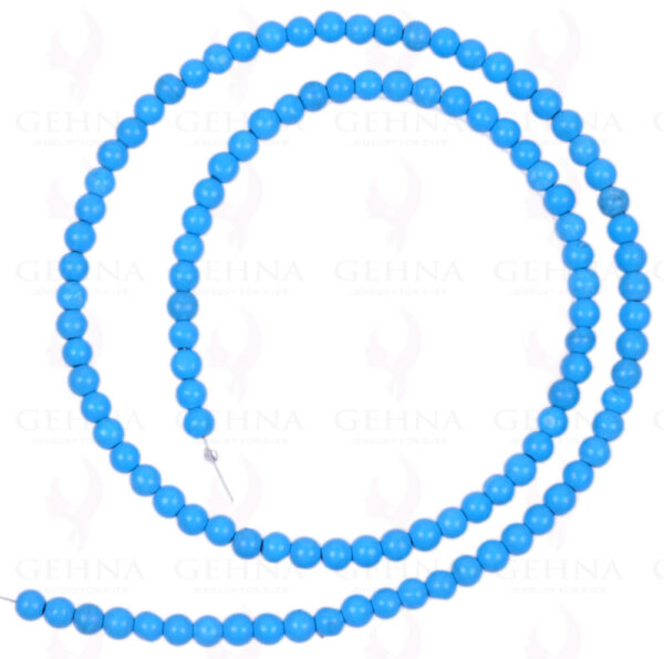 Turquoise Gemstone Round Cabochon Bead Strand NS-1252