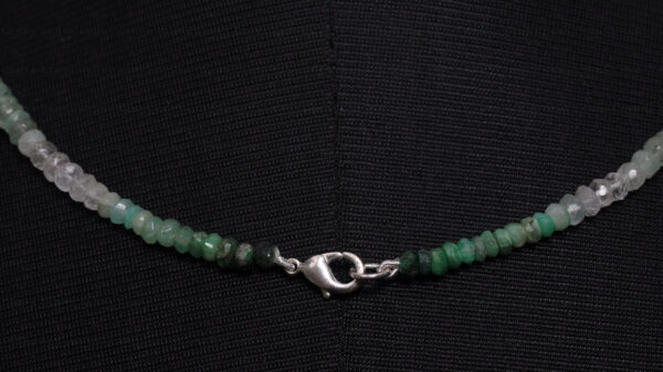 Emerald Shaded Gemstone Faceted Bead Necklace NP-1260