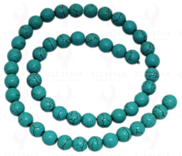 8 MM Turquoise Gemstone Round Cabochon Bead Strand NS-1263