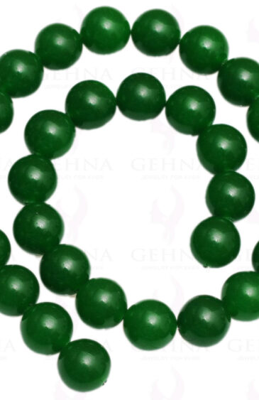 12 MM Green Onyx Gemstone Round Cabochon Bead Strand NS-1268