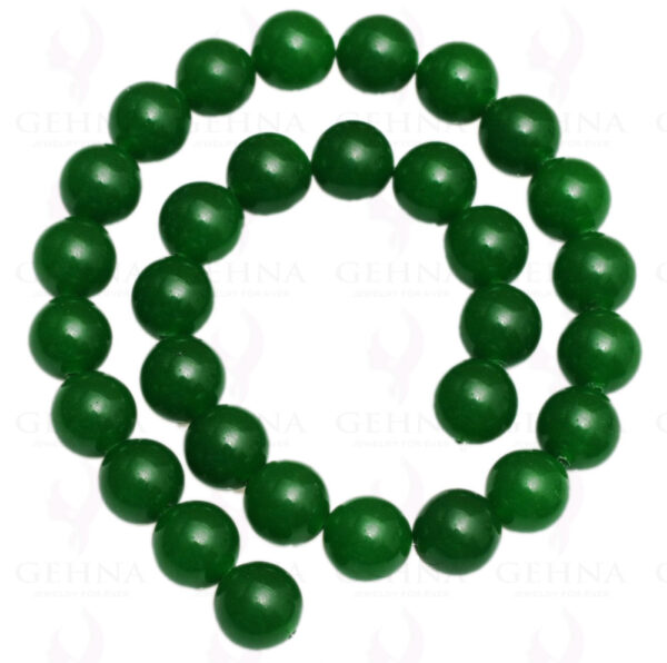 12 MM Green Onyx Gemstone Round Cabochon Bead Strand NS-1268