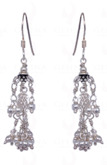 .925 Sterling Silver Round Bead Earrings ES-1275