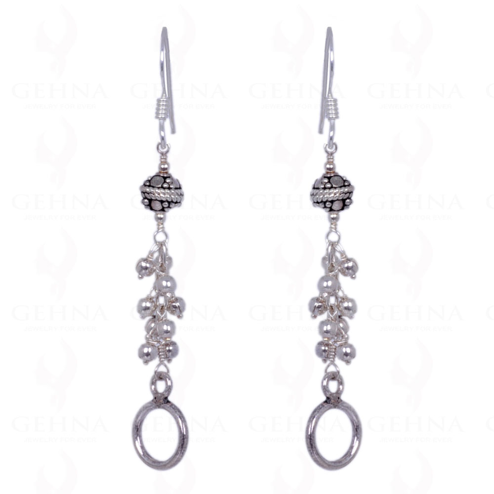 Amazon.com: Sterling Silver Bead Ball Hoop Earrings, Beaded Hoop Earrings  For Women- Silver Bead Hoop Earring For Women, 925 Sterling Silver bead  Earring, (Silver, 20.00): Clothing, Shoes & Jewelry
