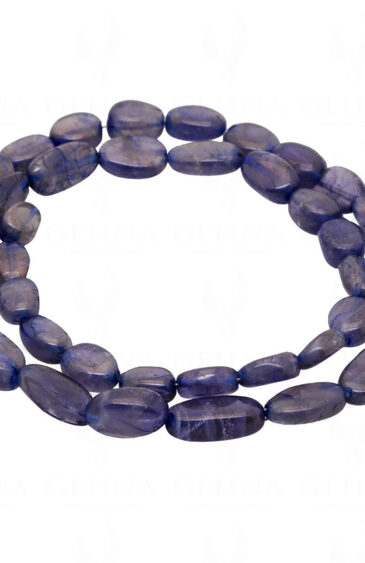 Labradorite Gemstone Oval Shaped Bead Strand Necklace NS-1285