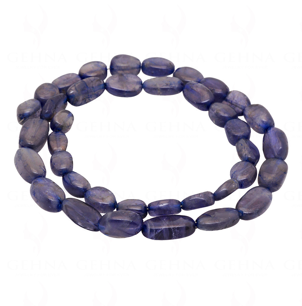 Labradorite Gemstone Oval Shaped Bead Strand Necklace NS-1285