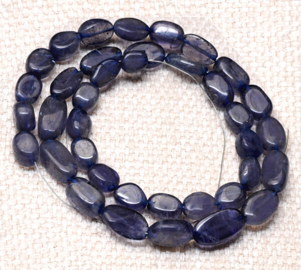 Labradorite Gemstone Oval Shaped Bead Strand Necklace NS-1285