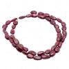 Red Garnet Gemstone Oval Shaped Cabochon Bead Strand Necklace NS-1286