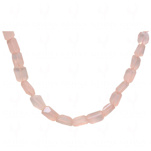 Rose Quartz Gemstone Uneven Shaped Bead Strand NS-1309