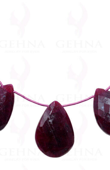 Ruby Gemstone Almond Shaped Necklace NP-1310