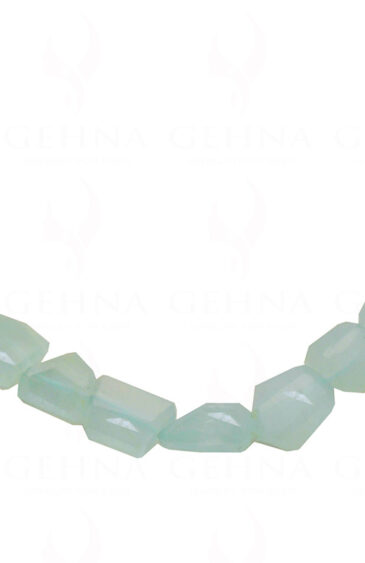 Aquamarine Gemstone Uneven Shaped Bead Strand NS-1312