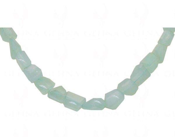 Aquamarine Gemstone Uneven Shaped Bead Strand NS-1312