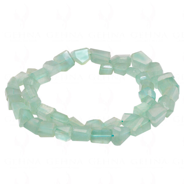 Aquamarine Gemstone Uneven Shaped Bead Strand NS-1312