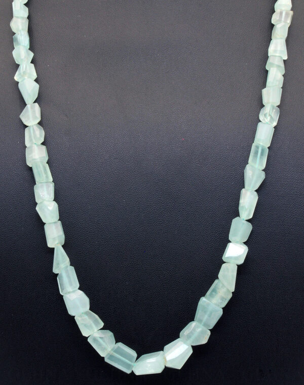 Aquamarine Gemstone Uneven Shaped Bead Strand NS-1312