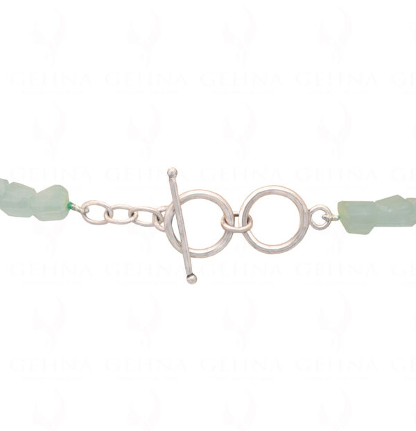 Aquamarine Gemstone Uneven Shaped Bead Strand NS-1312