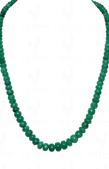 Natural Emerald Gemstone Bead Necklace NP-1316