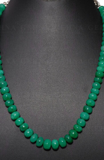 Emerald Gemstone Bead Necklace NP-1319