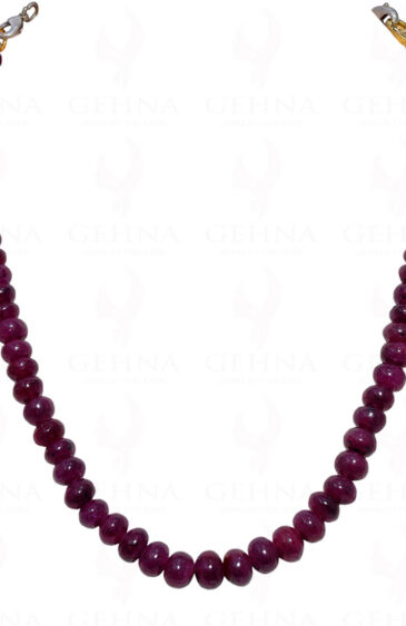 Ruby Gemstone Bead Necklace NP-1320