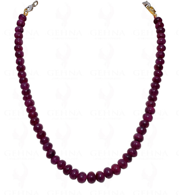 Ruby Gemstone Bead Necklace NP-1320