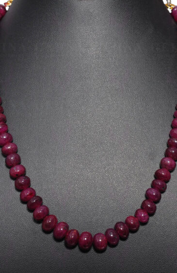 Ruby Gemstone Bead Necklace NP-1320