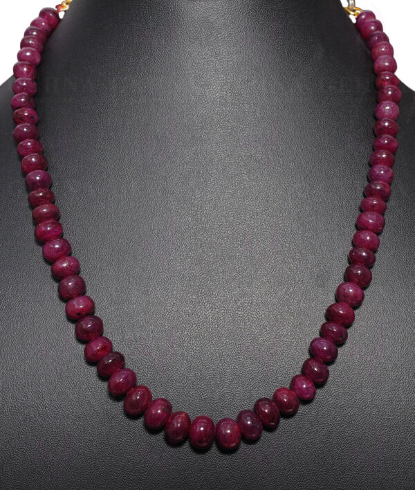 Ruby Gemstone Bead Necklace NP-1320