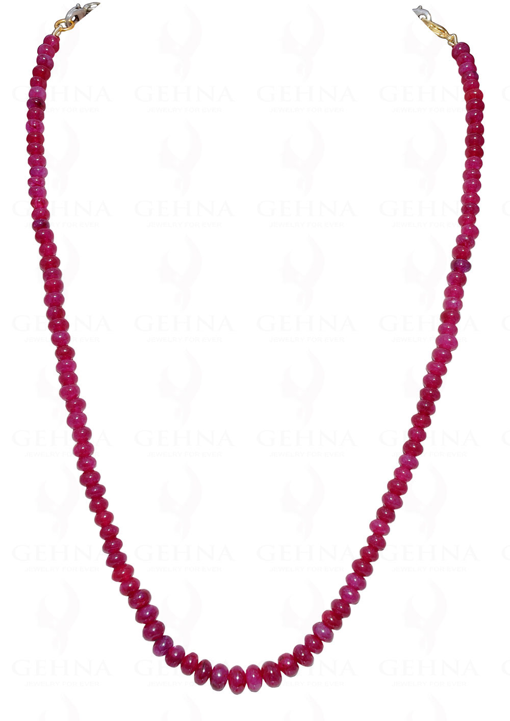 Ruby Gemstone Bead Necklace NP-1324