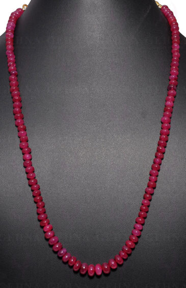 Ruby Gemstone Bead Necklace NP-1324