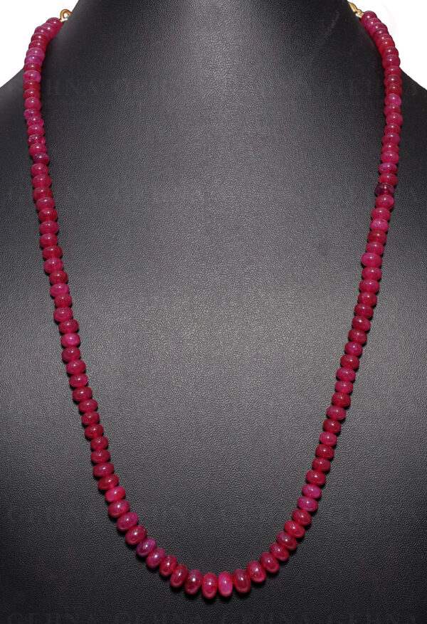 Ruby Gemstone Bead Necklace NP-1324