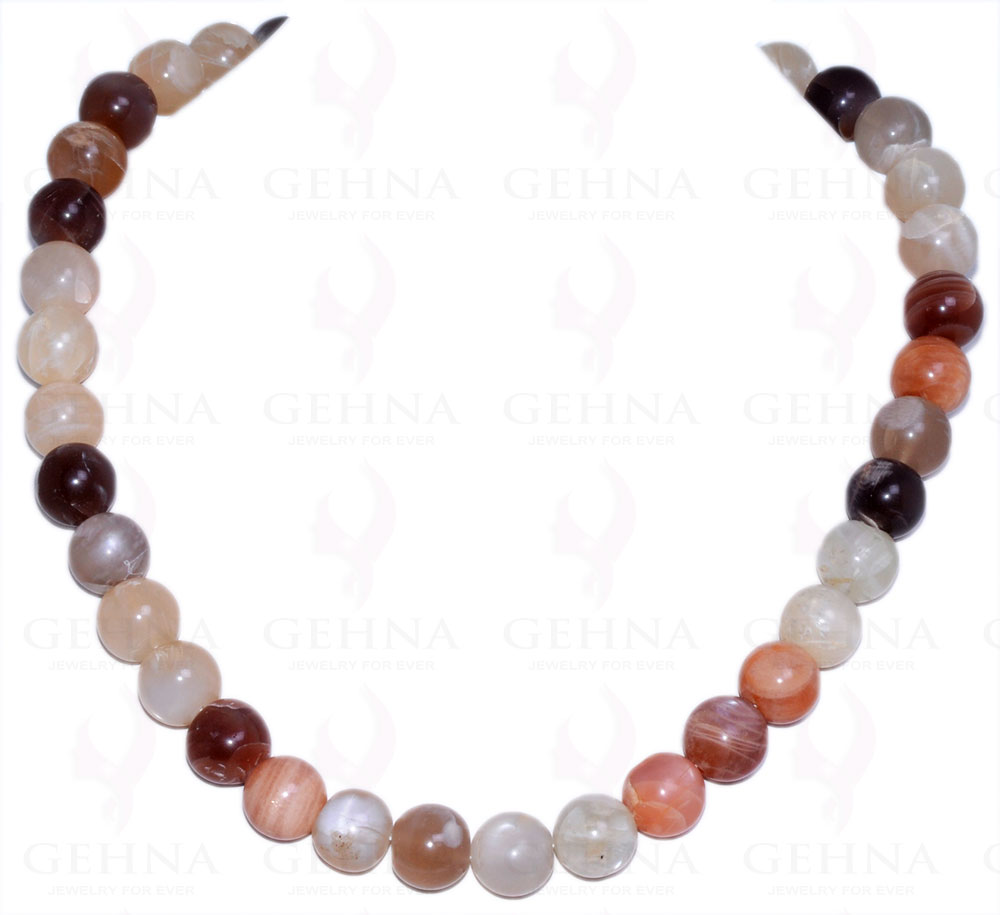 12 MM Rainbow MooNS-tone Gemstone Round Bead Strand NS-1325