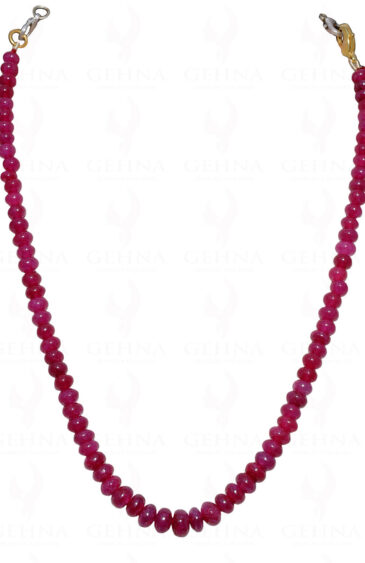 Ruby Gemstone Bead Necklace NP-1327
