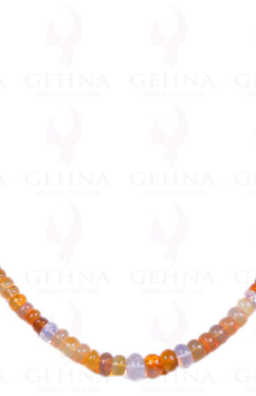 Multi Color Opal Gemstone Round Cabochon Bead Strand NS-1329