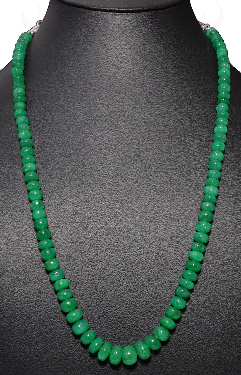 Emerald Gemstone Bead Necklace NP-1329