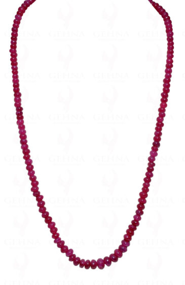 24″ Inches Ruby Gemstone Bead Necklace NP-1330
