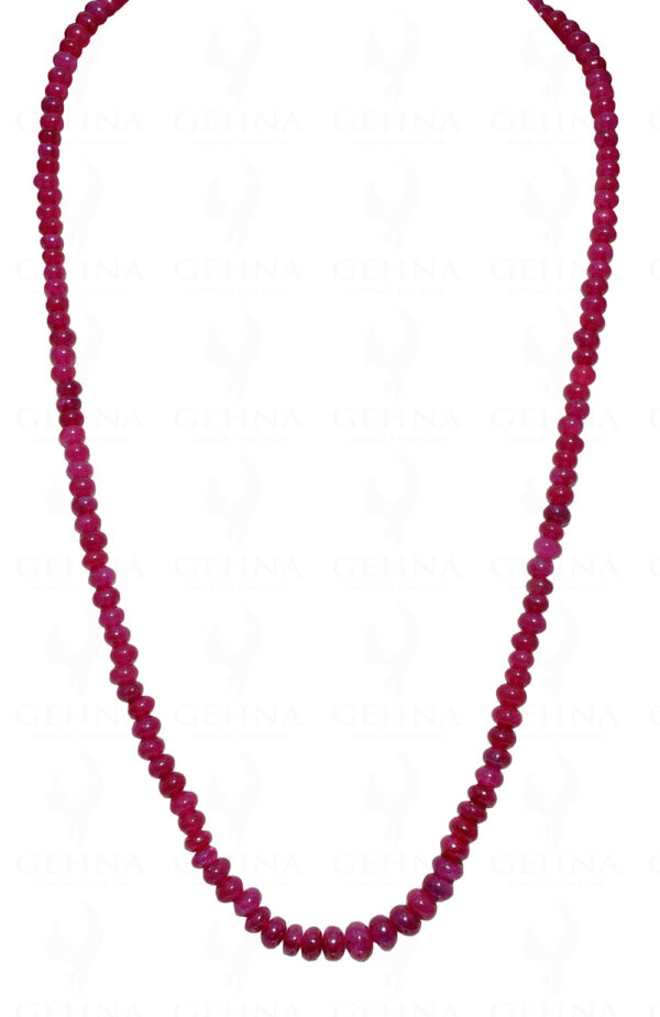 24" Inches Ruby Gemstone Bead Necklace NP-1330