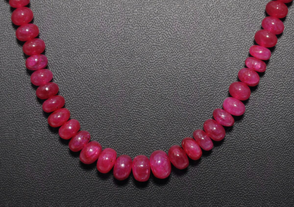 24" Inches Ruby Gemstone Bead Necklace NP-1330