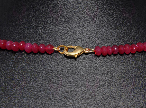 24" Inches Ruby Gemstone Bead Necklace NP-1330