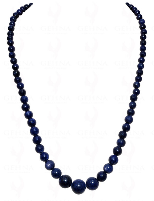 Blue Sapphire Gemstone Bead Necklace NP-1331