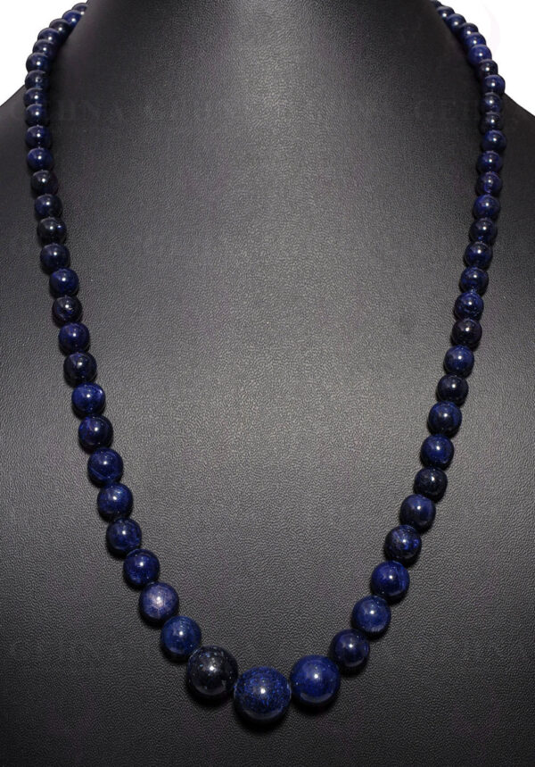 Blue Sapphire Gemstone Bead Necklace NP-1331