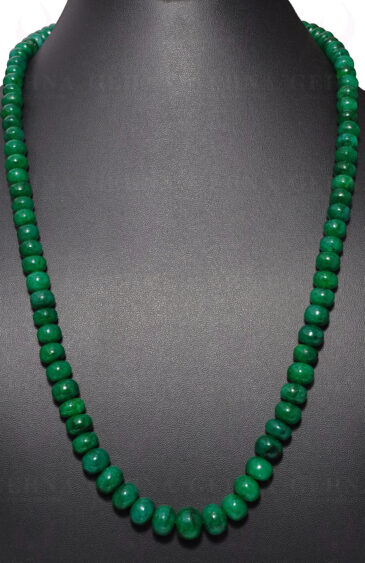 24″ Inches Emerald Gemstone Bead Necklace NP-1333
