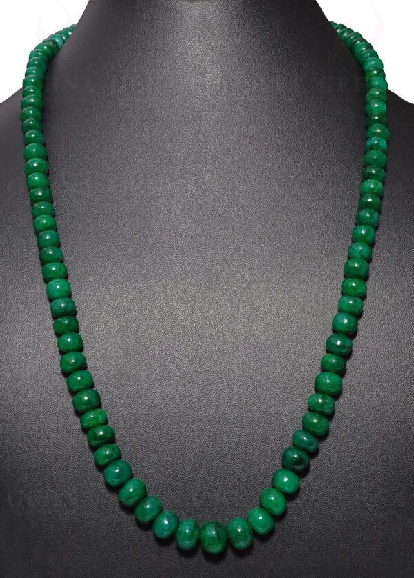 24" Inches Emerald Gemstone Bead Necklace NP-1333