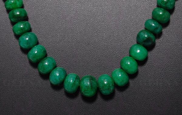 24" Inches Emerald Gemstone Bead Necklace NP-1333